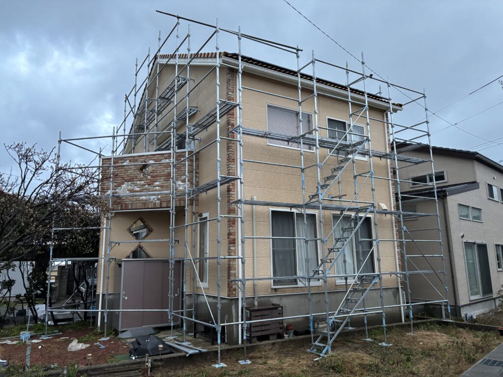 東京都世田谷区 戸建足場 :株式会社甫架設│埼玉県川口市の足場